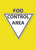 FOD CONTROL AREA YELLOW DOOR SIGN
