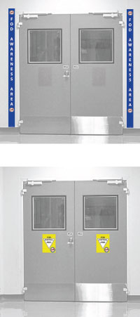 FOD Zone Door Signs