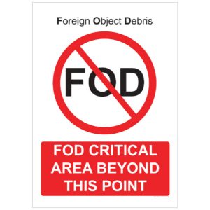 Foreign Object Debris Prevention Signs